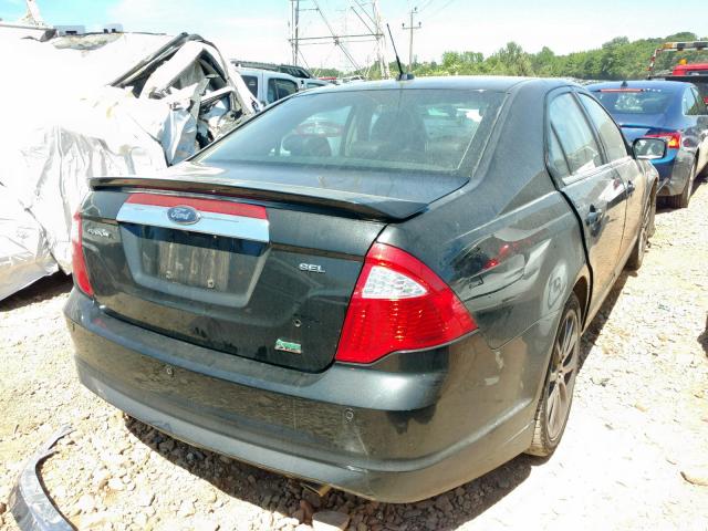 3FAHP0JG7AR121982 - 2010 FORD FUSION SEL BLACK photo 4