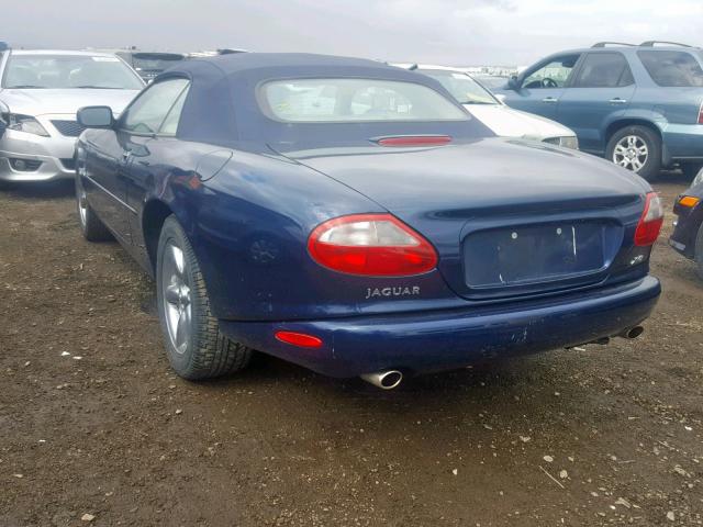 SAJGX2047XC031345 - 1999 JAGUAR XK8 BLUE photo 3