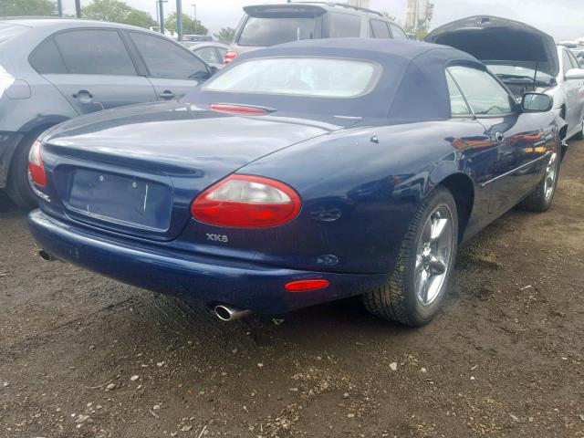 SAJGX2047XC031345 - 1999 JAGUAR XK8 BLUE photo 4