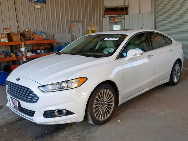 3FA6P0K96GR220051 - 2016 FORD FUSION TIT WHITE photo 2