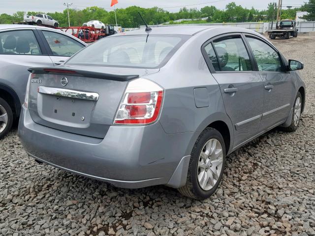 3N1AB6APXCL653037 - 2012 NISSAN SENTRA 2.0 GRAY photo 4