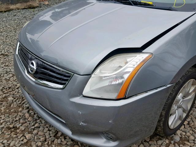 3N1AB6APXCL653037 - 2012 NISSAN SENTRA 2.0 GRAY photo 9