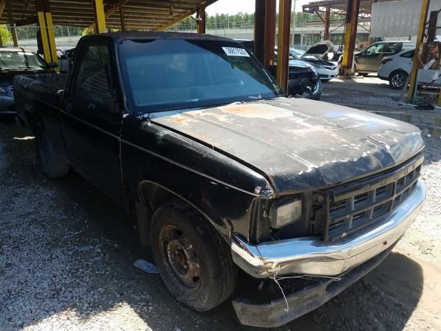 1B7FL26X7MS264165 - 1991 DODGE DAKOTA BLACK photo 1