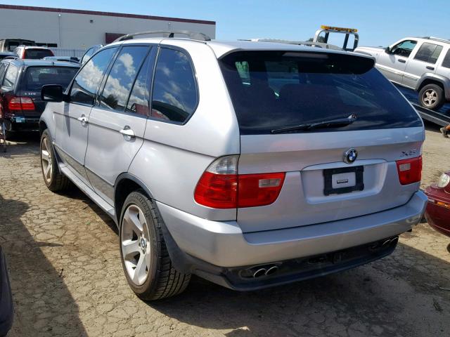 5UXFB53545LV16469 - 2005 BMW X5 4.4I SILVER photo 3