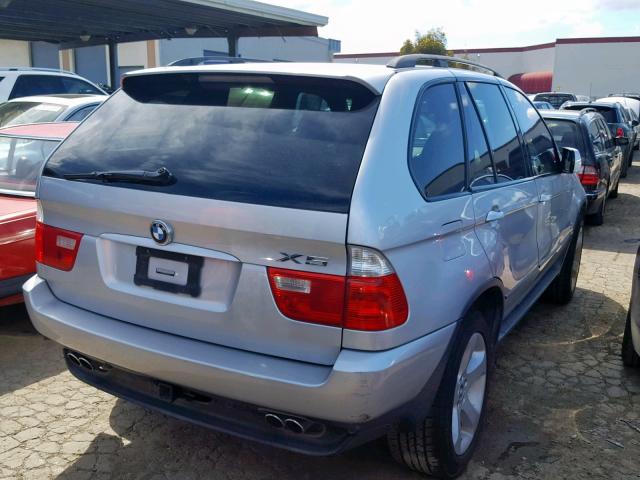 5UXFB53545LV16469 - 2005 BMW X5 4.4I SILVER photo 4