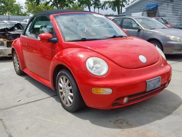 3VWCM31Y84M317631 - 2004 VOLKSWAGEN NEW BEETLE წითელი ფოტო 1