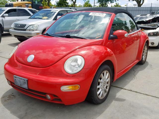 3VWCM31Y84M317631 - 2004 VOLKSWAGEN NEW BEETLE წითელი ფოტო 2