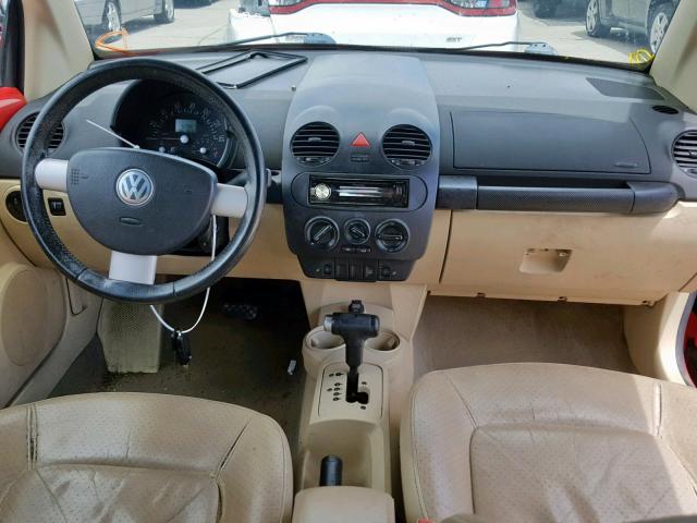 3VWCM31Y84M317631 - 2004 VOLKSWAGEN NEW BEETLE წითელი ფოტო 9