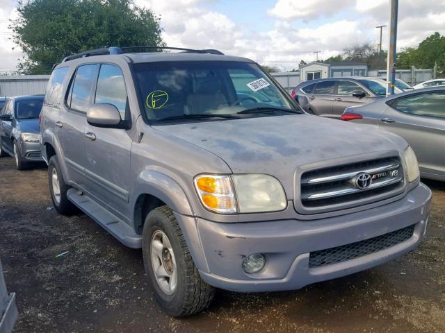 5TDBT48A81S035341 - 2001 TOYOTA SEQUOIA LI GRAY photo 1