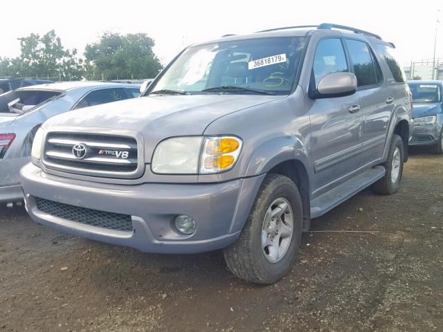 5TDBT48A81S035341 - 2001 TOYOTA SEQUOIA LI GRAY photo 2