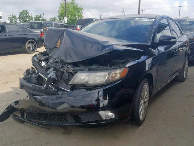 KNAFW4A39A5296212 - 2010 KIA FORTE SX BLACK photo 2