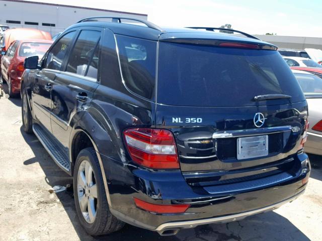 4JGBB5GB3BA633446 - 2011 MERCEDES-BENZ ML 350 BLACK photo 3