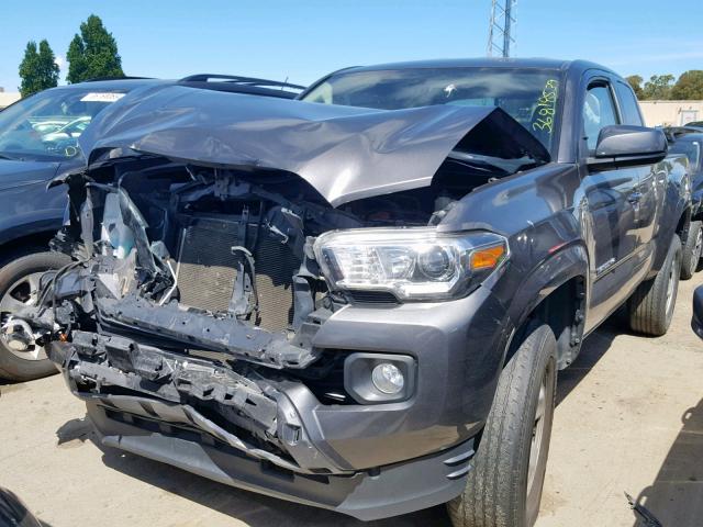 5TFRX5GN2GX052538 - 2016 TOYOTA TACOMA ACC ნაცრისფერი ფოტო 2