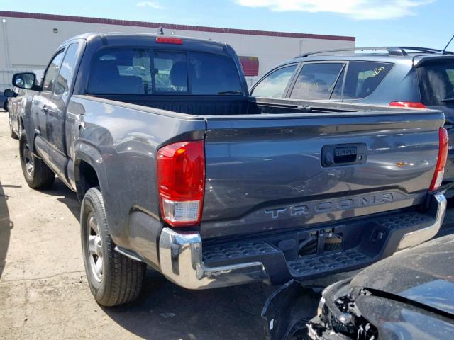 5TFRX5GN2GX052538 - 2016 TOYOTA TACOMA ACC ნაცრისფერი ფოტო 3