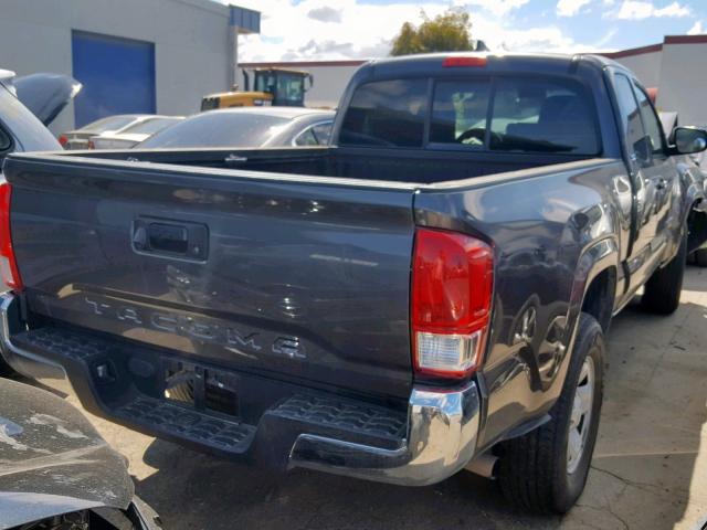 5TFRX5GN2GX052538 - 2016 TOYOTA TACOMA ACC ნაცრისფერი ფოტო 4