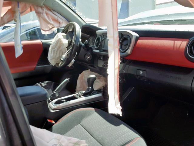 5TFRX5GN2GX052538 - 2016 TOYOTA TACOMA ACC ნაცრისფერი ფოტო 5