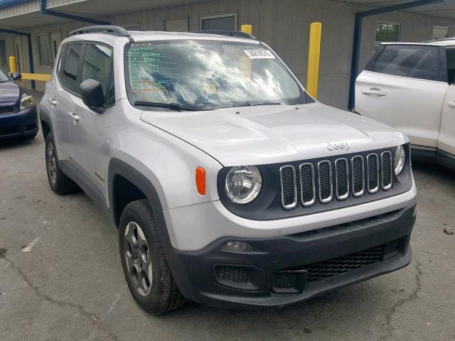 ZACCJBAT9GPE03381 - 2016 JEEP RENEGADE S 银色 照片 1