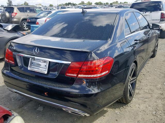 WDDHF5KB1EA813710 - 2014 MERCEDES-BENZ E 350 BLACK photo 4