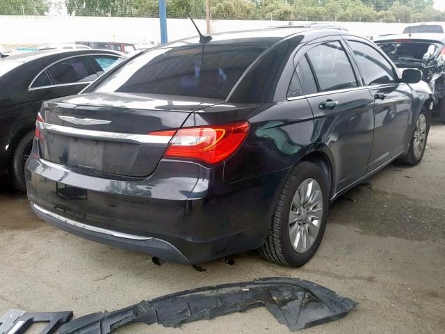 1C3CCBAB3CN261912 - 2012 CHRYSLER 200 LX BLACK photo 4