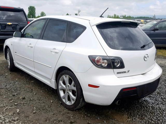 JM1BK343381147024 - 2008 MAZDA 3 HATCHBAC WHITE photo 3