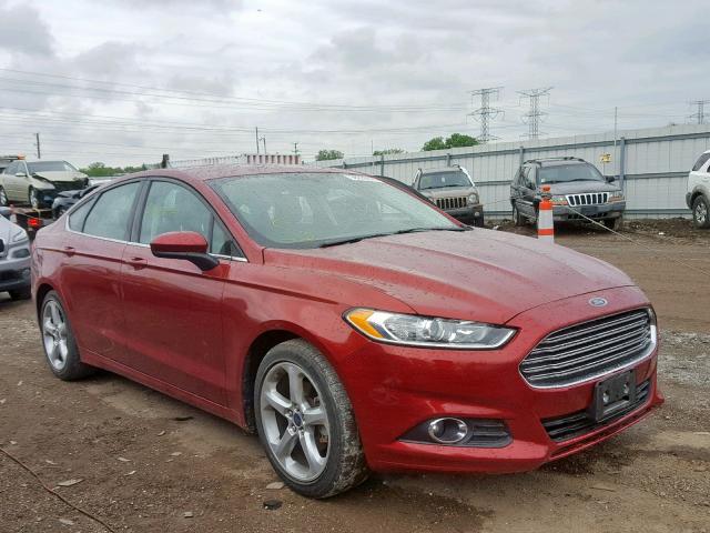 3FA6P0G73GR238305 - 2016 FORD FUSION S RED photo 1