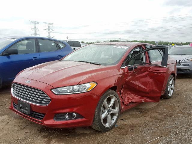 3FA6P0G73GR238305 - 2016 FORD FUSION S RED photo 2