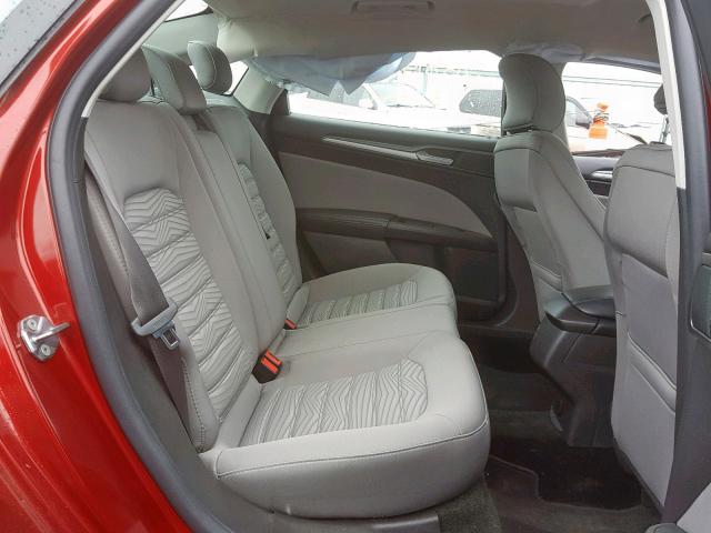 3FA6P0G73GR238305 - 2016 FORD FUSION S RED photo 6