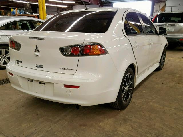 JA32V2FW7FU024507 - 2015 MITSUBISHI LANCER SE WHITE photo 4