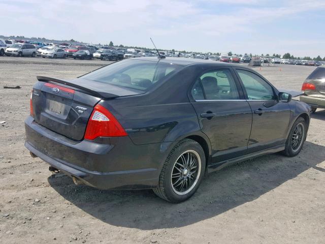 3FAHP0DC5AR172776 - 2010 FORD FUSION SPO BLACK photo 4