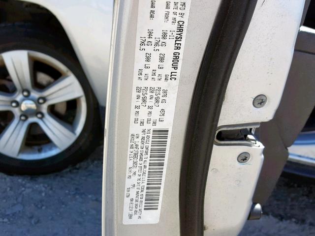 1J4NF1FB6BD136531 - 2011 JEEP COMPASS SP 银色 照片 10