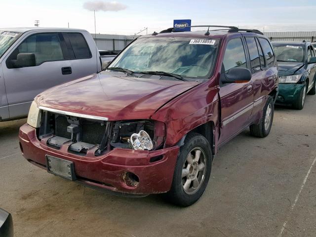 1GKDS13S142221281 - 2004 GMC ENVOY BURGUNDY photo 2