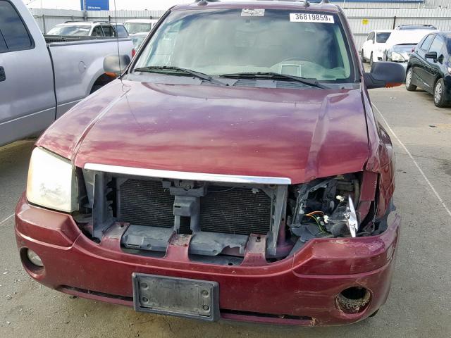 1GKDS13S142221281 - 2004 GMC ENVOY BURGUNDY photo 9