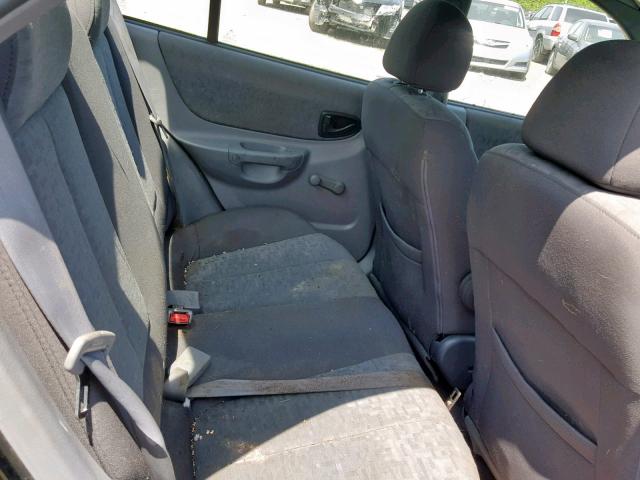 KMHCG45C05U663521 - 2005 HYUNDAI ACCENT GL BLACK photo 6