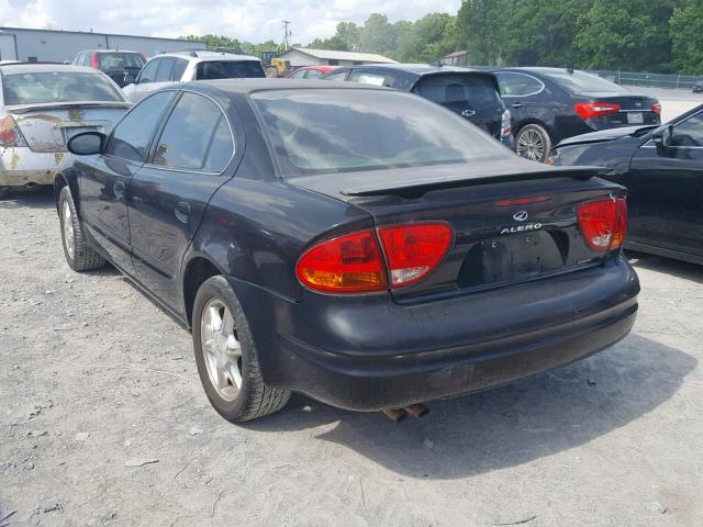 1G3NF52E8XC370924 - 1999 OLDSMOBILE ALERO GLS BLACK photo 3