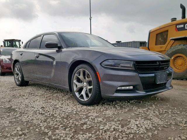 2C3CDXHG1GH347651 - 2016 DODGE CHARGER SX GRAY photo 1