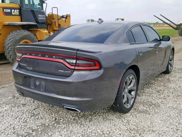 2C3CDXHG1GH347651 - 2016 DODGE CHARGER SX GRAY photo 4