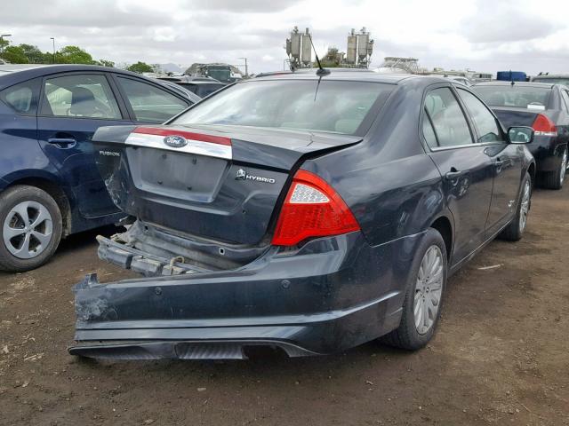 3FADP0L30AR390799 - 2010 FORD FUSION HYB BLACK photo 4