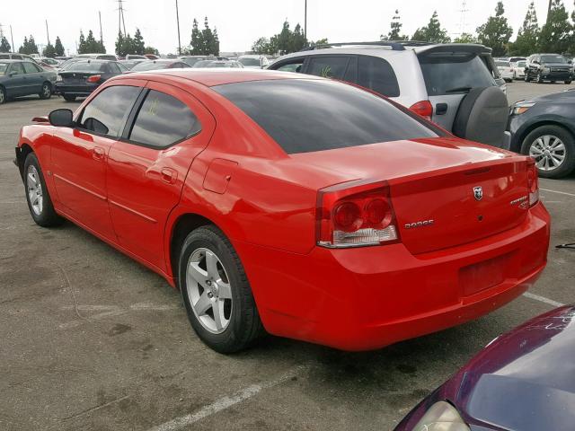 2B3CA3CVXAH216701 - 2010 DODGE CHARGER SX RED photo 3