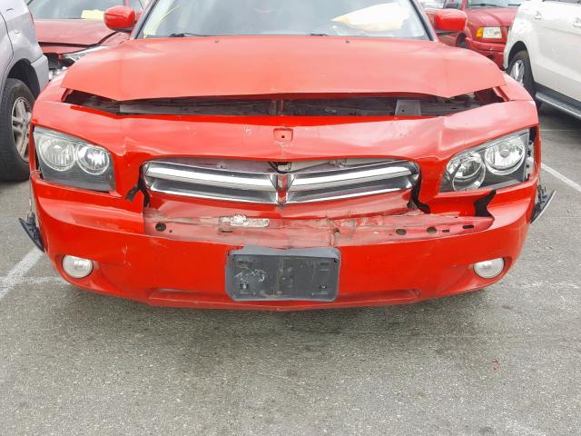 2B3CA3CVXAH216701 - 2010 DODGE CHARGER SX RED photo 9