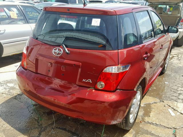 JTKKT624060149755 - 2006 TOYOTA SCION XA BURGUNDY photo 4