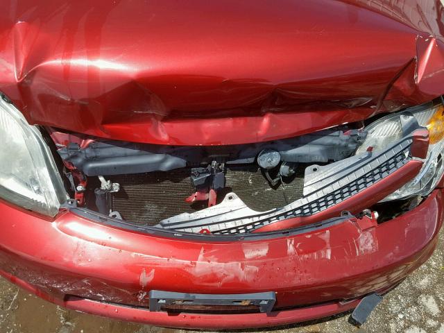 JTKKT624060149755 - 2006 TOYOTA SCION XA BURGUNDY photo 9