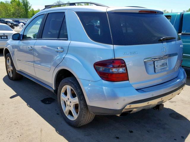 4JGBB86E98A304742 - 2008 MERCEDES-BENZ ML 350 BLUE photo 3