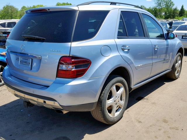 4JGBB86E98A304742 - 2008 MERCEDES-BENZ ML 350 BLUE photo 4