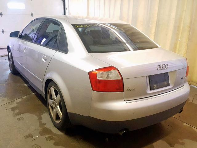 WAUJC58E93A113689 - 2003 AUDI A4 1.8T SILVER photo 3