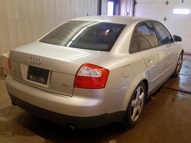 WAUJC58E93A113689 - 2003 AUDI A4 1.8T SILVER photo 4