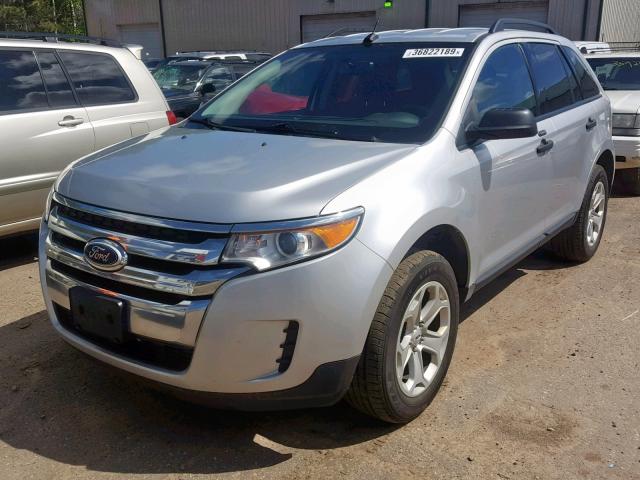 2FMDK4GC1EBB38957 - 2014 FORD EDGE SE SILVER photo 2