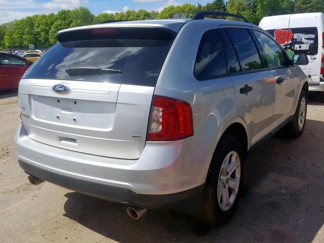 2FMDK4GC1EBB38957 - 2014 FORD EDGE SE SILVER photo 4