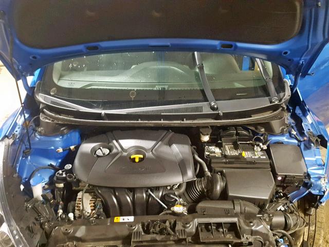 KMHD35LH3HU382371 - 2017 HYUNDAI ELANTRA GT BLUE photo 7