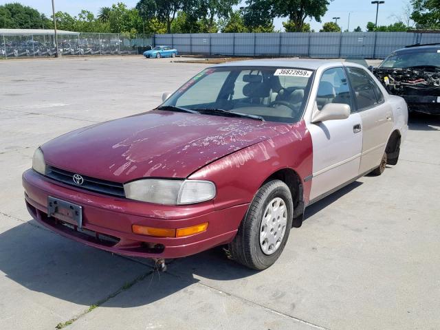 4T1BG12K5TU730634 - 1996 TOYOTA CAMRY DX RED photo 2