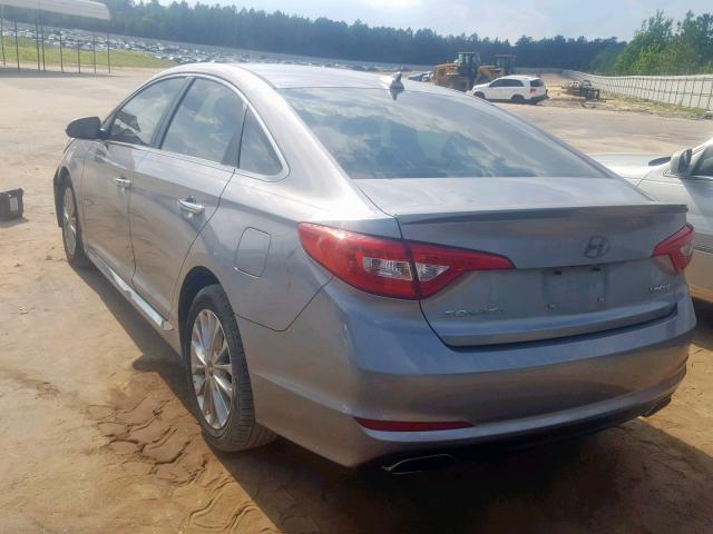 5NPE34AF6FH036228 - 2015 HYUNDAI SONATA SPO GRAY photo 3